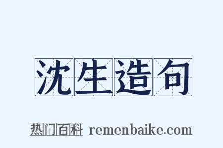 沈生造句是什么意思的图片